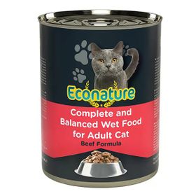 Econature 400 gr Parça Etli ve Soslu Sığır Etli Yetişkin Kedi Konservesi