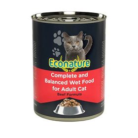 Econature 400 gr Parça Etli ve Soslu Sığır Etli Yetişkin Kedi Konservesi