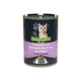 Econature Kitten Tavuklu 12x400 gr Yavru Kedi Konserve Maması