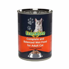 Econature Kuzu Etli 400 gr Yetişkin Kedi Konserve Maması