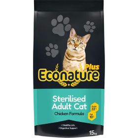 Econature Plus Tavuk Etli 15 kg Kısırlaştırılmış Kuru Kedi Maması
