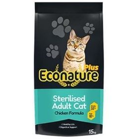 Econature Plus Tavuk Etli 15 kg Kısırlaştırılmış Kuru Kedi Maması