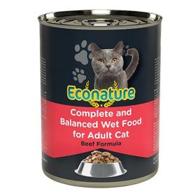 Econature Sığır Etli 6x400 gr Konserve Yetişkin Kedi Maması