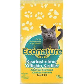 Econature Sterilised Tavuklu Kısırlaştırılmış 15 kg Yetişkin Kedi Maması