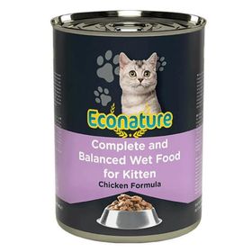Econature Tavuk Etli 400 gr Konserve Yavru Kedi Maması