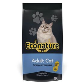 Econature Tavuklu 15 kg Tüm Irklar İçin Yetişkin Kuru Kedi Maması