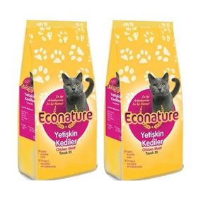 Econature Tavuklu 2x1 kg Yetişkin Kedi Maması