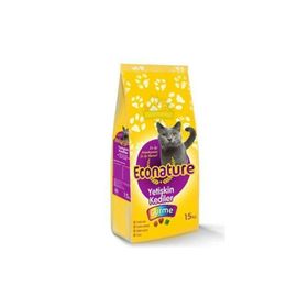 Econature Tavuklu Renkli 1 kg Yetişkin Kedi Maması