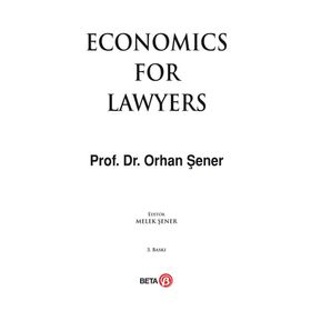 Economics For Lawyers - Orhan Şener