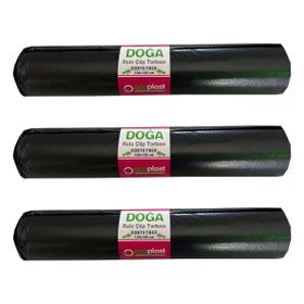 Ecoplast 240 L 700 gr 10'lu 120x150 cm Siyah Hantal Konteyner Çöp Torbası (3 adet)