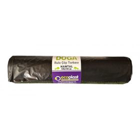 Ecoplast 240 lt 100x150 cm 600 gr 10 Adetlik 1 Rulo Siyah Hantal Konteyner Çöp Torbası