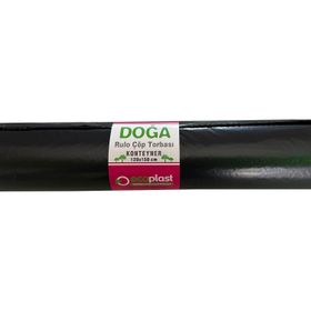 Ecoplast 240 lt 100x150 cm 600 gr 10 Adetlik 1 Rulo Siyah Hantal Konteyner Çöp Torbası