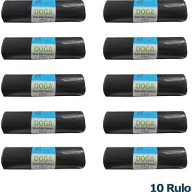 Ecoplast 400 gr 90 lt 80x110 cm 10 Adetlik 1 Rulo Battal Boy Çöp Torbası Poşeti (3 adet)