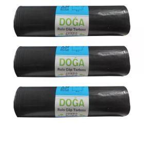 Ecoplast 400 gr 90 lt 80x110 cm 10 Adetlik 1 Rulo Battal Boy Çöp Torbası Poşeti (3 adet)