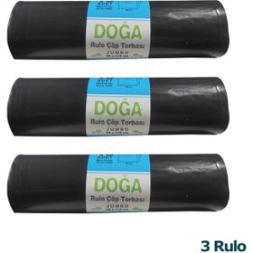 Ecoplast 400 gr 90 lt 80x110 cm 10 Adetlik 1 Rulo Battal Boy Çöp Torbası Poşeti (3 adet)