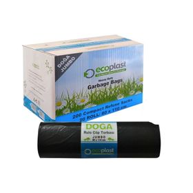 Ecoplast 400 gr 90 lt 80x110 cm 10 Adetlik 1 Rulo Battal Boy Çöp Torbası Poşeti (3 adet)