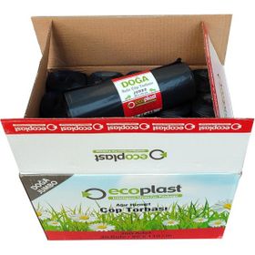 Ecoplast 500 gr 90 lt 80x110 cm 10 Adetlik Rulo Battal Boy Çöp Torbası