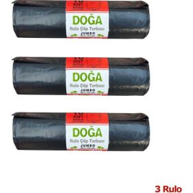 Ecoplast 500 gr 90 lt 80x110 cm 10 Adetlik Rulo Battal Boy Çöp Torbası