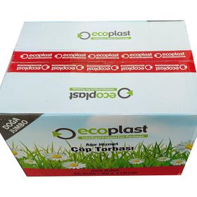 Ecoplast 500 gr 90 lt 80x110 cm 10 Adetlik Rulo Battal Boy Çöp Torbası