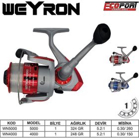 Ecoport Weyron 5000 Kırmızı Olta Makinesi