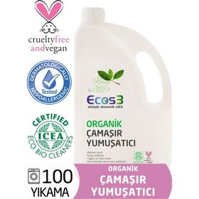 Ecos3 2500 ml 100 Yıkama Organik Çamaşır Yumuşatıcı