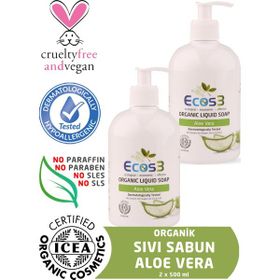 Ecos3 Aloevera Organik 2 Adet x 500 ml Sıvı Sabun