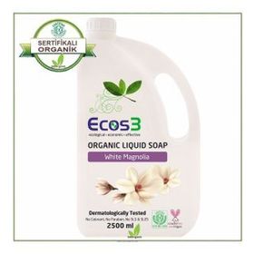 Ecos3 Beyaz Manolya 2500 ml Organik Sıvı Sabun