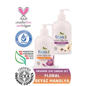 Ecos3 Floral Organik 500 ml x 2 Adet Sıvı Sabun