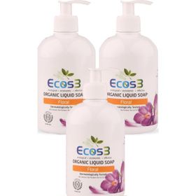 Ecos3 Floral Organik 500 ml x 3 Adet Sıvı Sabun