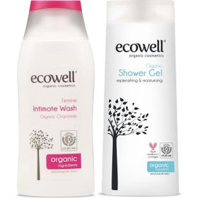 Ecowell 200 ml Organik Duş Jeli + İntim Temizleyici