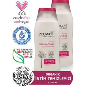 Ecowell 2x200 ml İntim Temizleyici