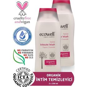 Ecowell 2x200 ml İntim Temizleyici