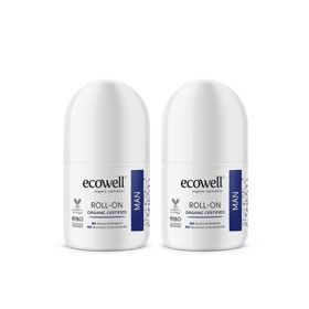 Ecowell 2x75 ml Erkek Organik Roll-On