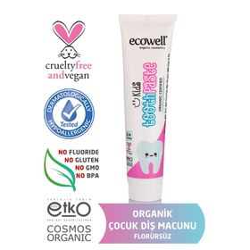 Ecowell 75 gr Organik Çocuk Diş Macunu