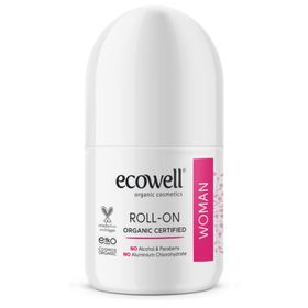 Ecowell 75 ml Kadın Organik Roll On Deodorant