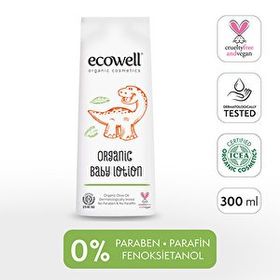 Ecowell Bebek Bakım Seti - Organik Bebek Losyonu + 300 ml Yüz Ve Vücut Doğal Nemlendirici Bebek Kremi