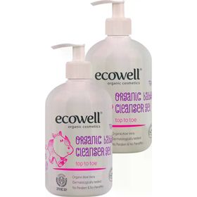 Ecowell Organik 2'li Bebek Temizleme Jeli Set