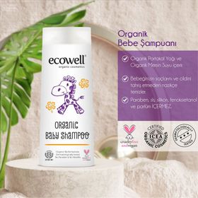 Ecowell Organik 300 ml Bebek Şampuanı