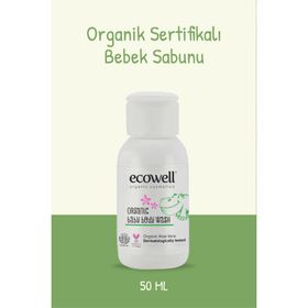 Ecowell Organik 50 ml Seyahat Boy Bebek Sabunu