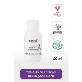 Ecowell Organik 50 ml Seyahat Boy Bebek Sabunu