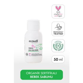 Ecowell Organik 50 ml Seyahat Boy Bebek Sabunu