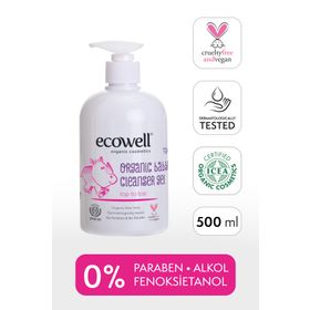 Ecowell Parabensiz 500 ml Bebek ve Çocuk Temizleme Jeli Şampuan Duş Jeli
