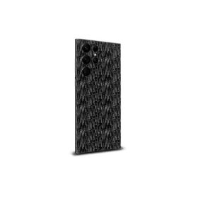 Ecr Mobile Samsung S23 Ultra ile Uyumlu Armor Siyah Desenli Arka Kaplama