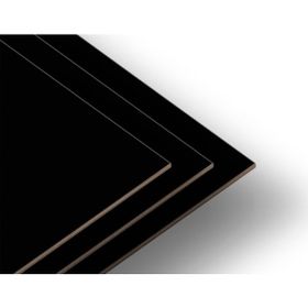 ECS Ahşap Mdf Siyah Laminat Kaplı 18 mm Panel Plaka Tabaka