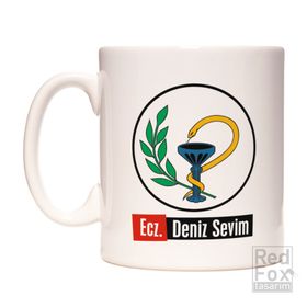 Eczacı Eczane Kişiye İsme Özel Meslek Kupa Bardak