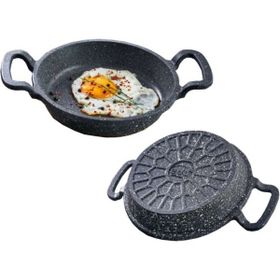 Eda 18 cm Gri Sahan Yumurta Tavası