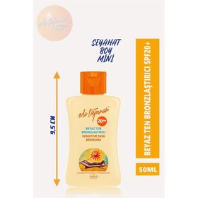 Eda Taşpınar 200 ml SPF 50 Yüksek Korumalı+SPF 20 Beyaz Ten Bronzlaştırıcı