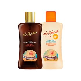 Eda Taşpınar Beyaz Ten Bronzlaştırıcı SPF 20&200 mlx2 Çeşit SPF 0 Yoğun Bronzlaştırıcı Yağ