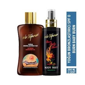 Eda Taşpınar Beyaz Ten Bronzlaştırıcı SPF 20&200 mlx2 Çeşit SPF 0 Yoğun Bronzlaştırıcı Yağ