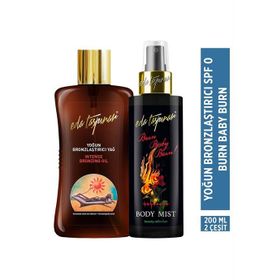 Eda Taşpınar Beyaz Ten Bronzlaştırıcı SPF 20&200 mlx2 Çeşit SPF 0 Yoğun Bronzlaştırıcı Yağ